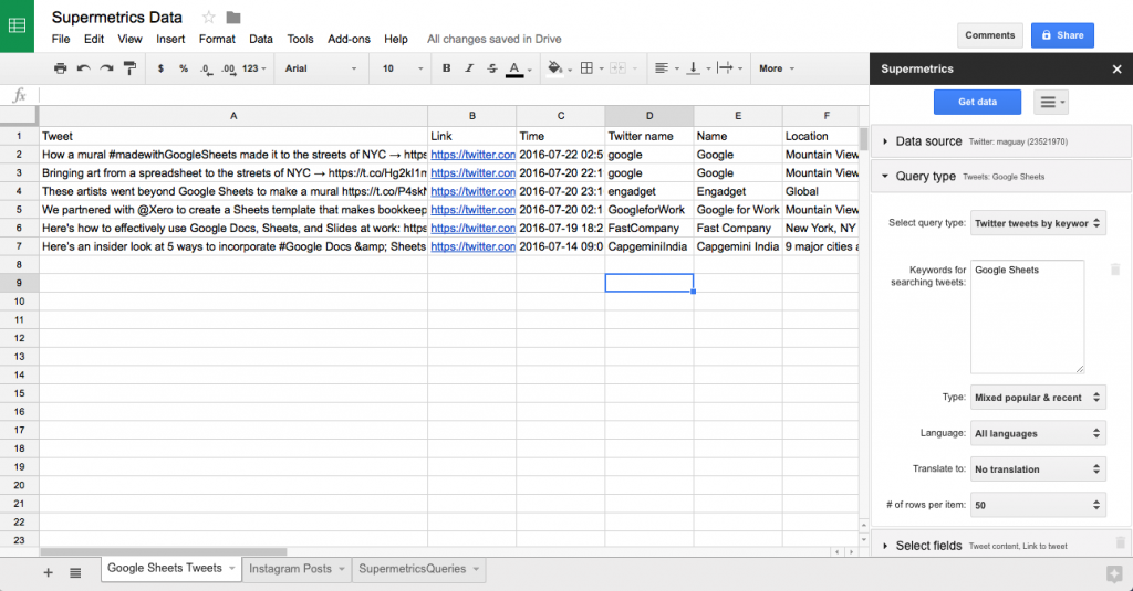 supermetrics-google-sheet